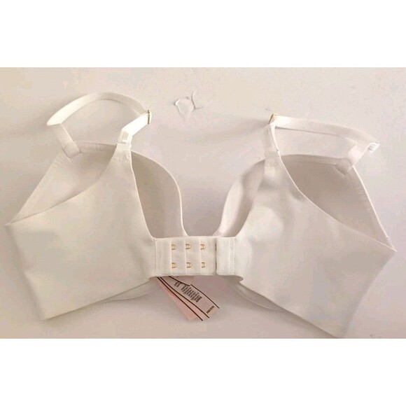 Victoria's Secret Love Cloud Push-Up Bra Size 34D White Plunge Padded New - Picture 3 of 6